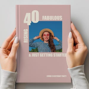 40th Birthday Gifts for Women Chapter Forty Birthday Custom Photo Journal Turning 40 Birthday Gift Ideas Custom Picture Unique Gift Fortieth