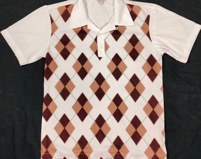 James Dean Argyle Cotton Knit Polo