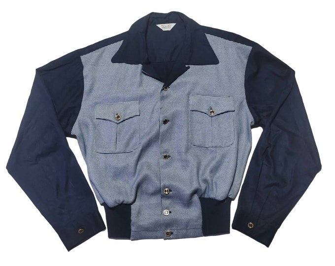 Rockabilly Gaucho Navy King Rayon Gabardine Imperial VLV