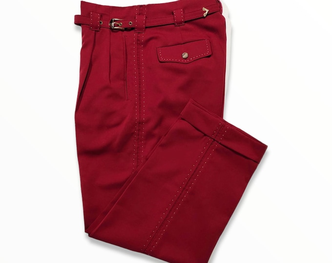 Red Gabardine Pants Campus Style Imperial Killer!