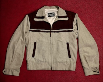 ORIGINAL 1950's TWO TONE Gabardine Ricky Jacket Bantamac - Etsy