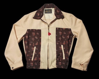 Killer Gabardine Atomic Ricky Jacket 1950s Cool Cat Imperial