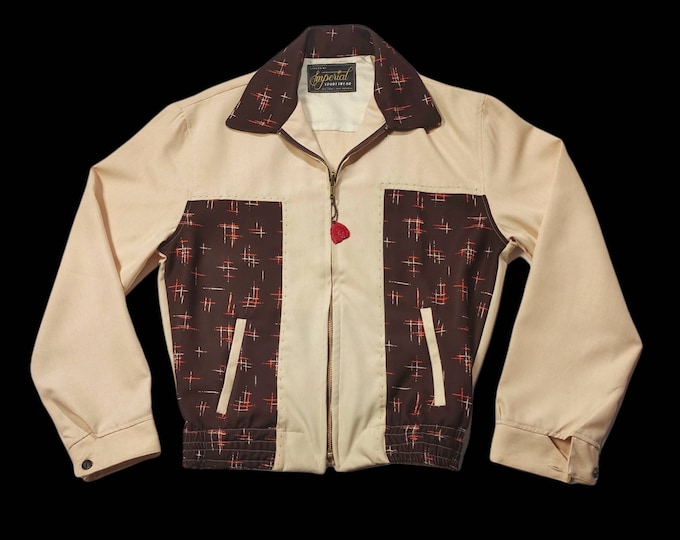 Killer Gabardine Atomic Ricky Jacket 1950s Cool Cat Imperial