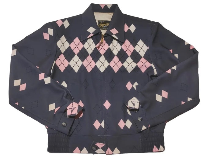 Grey Argyle Diamond Ricky Jacket Imperial VLV