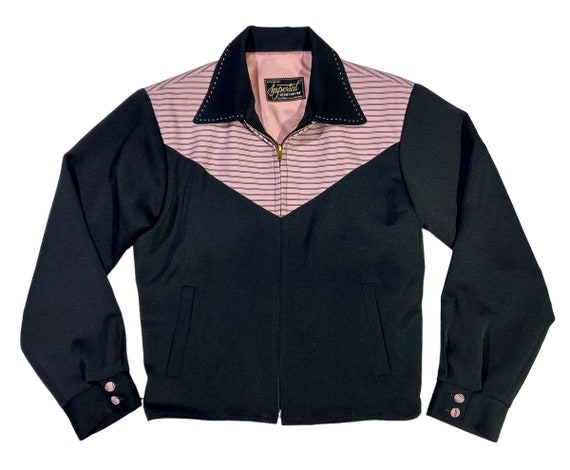 60’s〜Angelica stripe work jacket Vintage BLUE STREAK LOGO 1960's Rare Worker Jacket Gas & Oil