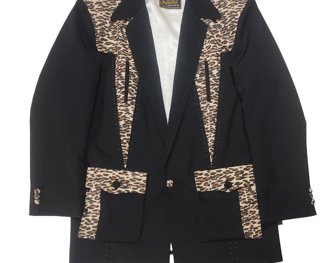 Rockabilly Hollywood Pistol Jacket Leopard!