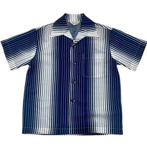 Koszule Stripe Rite Navy Gradation Collar Rockabilly Imperial