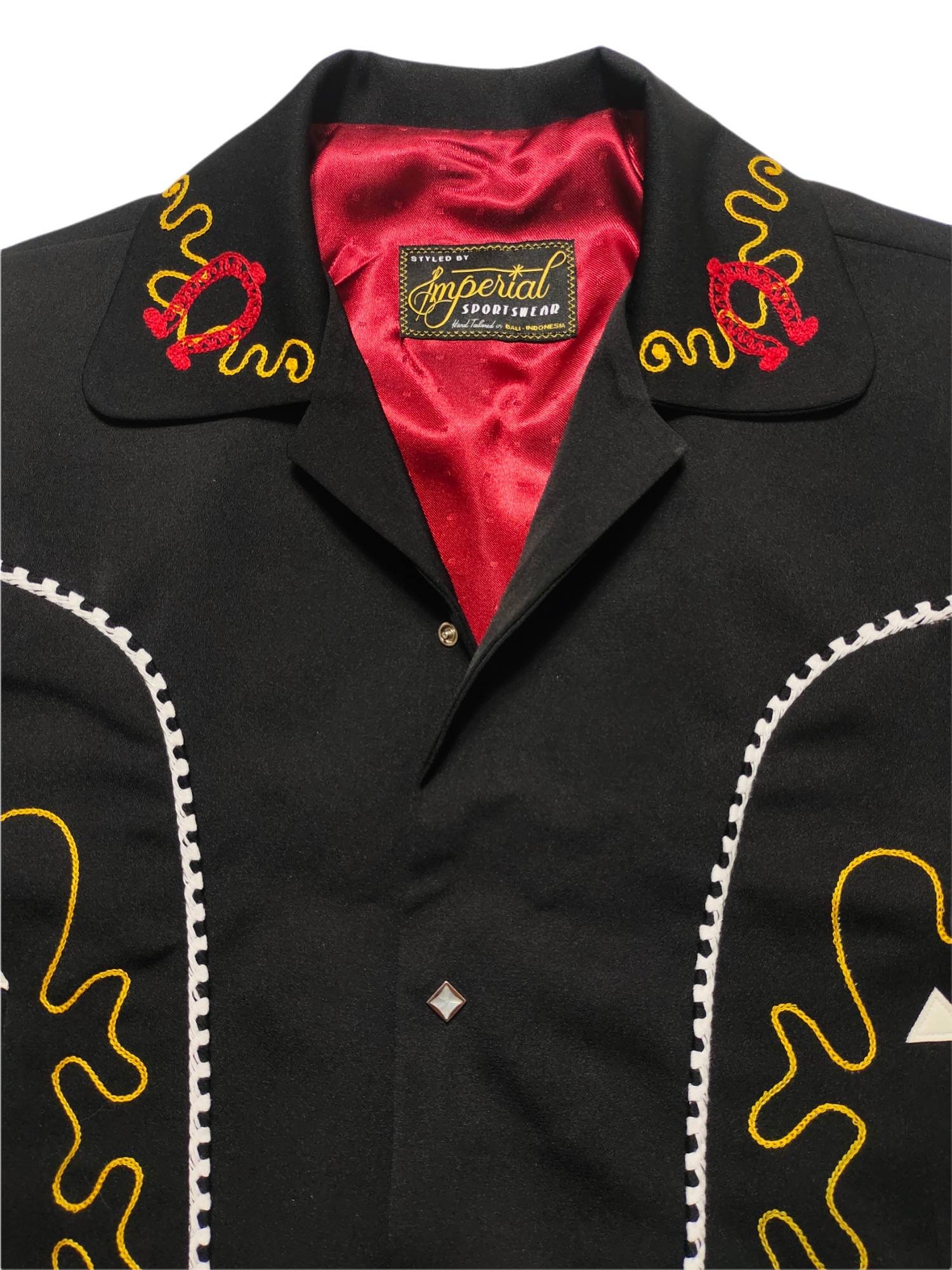Killer Rockabilly Western Gab Jacket Embroidery Imperial
