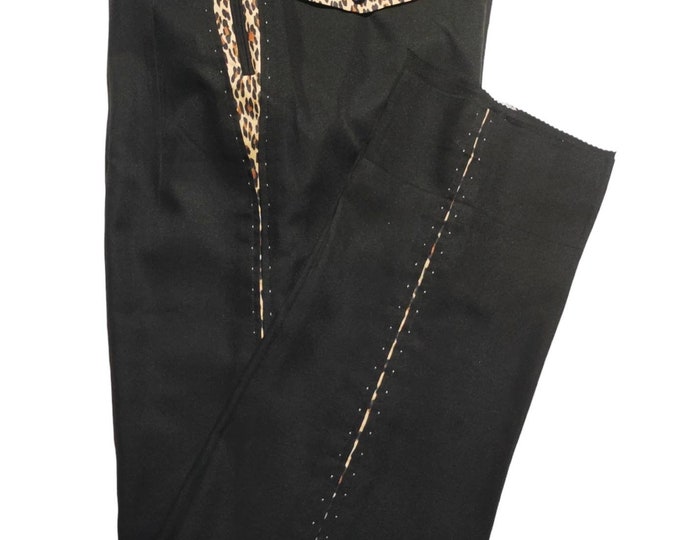Real Wild Leopard Pistol Pants Rockabilly Imperial Gabardine