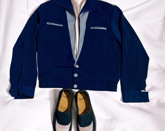 1950s Reversible Ricky Jacket – Rayon Gabardine - Deadstock