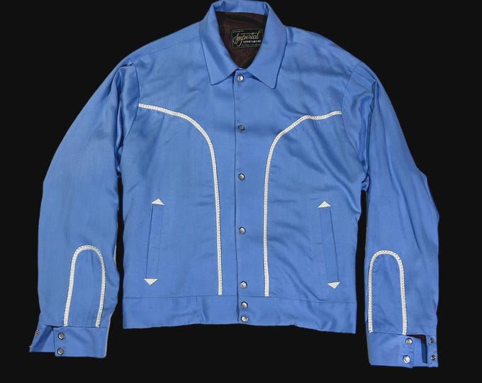 READY STOCK - Western Gab Jacket Imperial Hexagonal Button