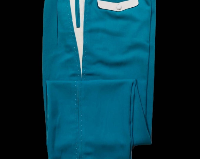 Rockabilly Pistol Pants Turquoise VLV
