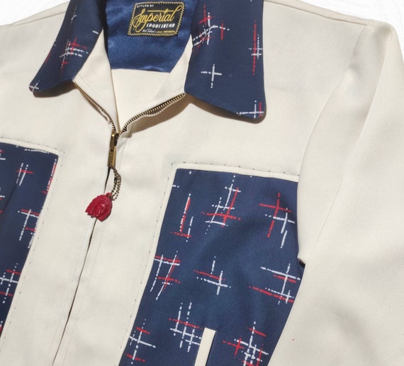 Killer Gabardine Atomic Ricky Jacket 1950s Ivory - Etsy