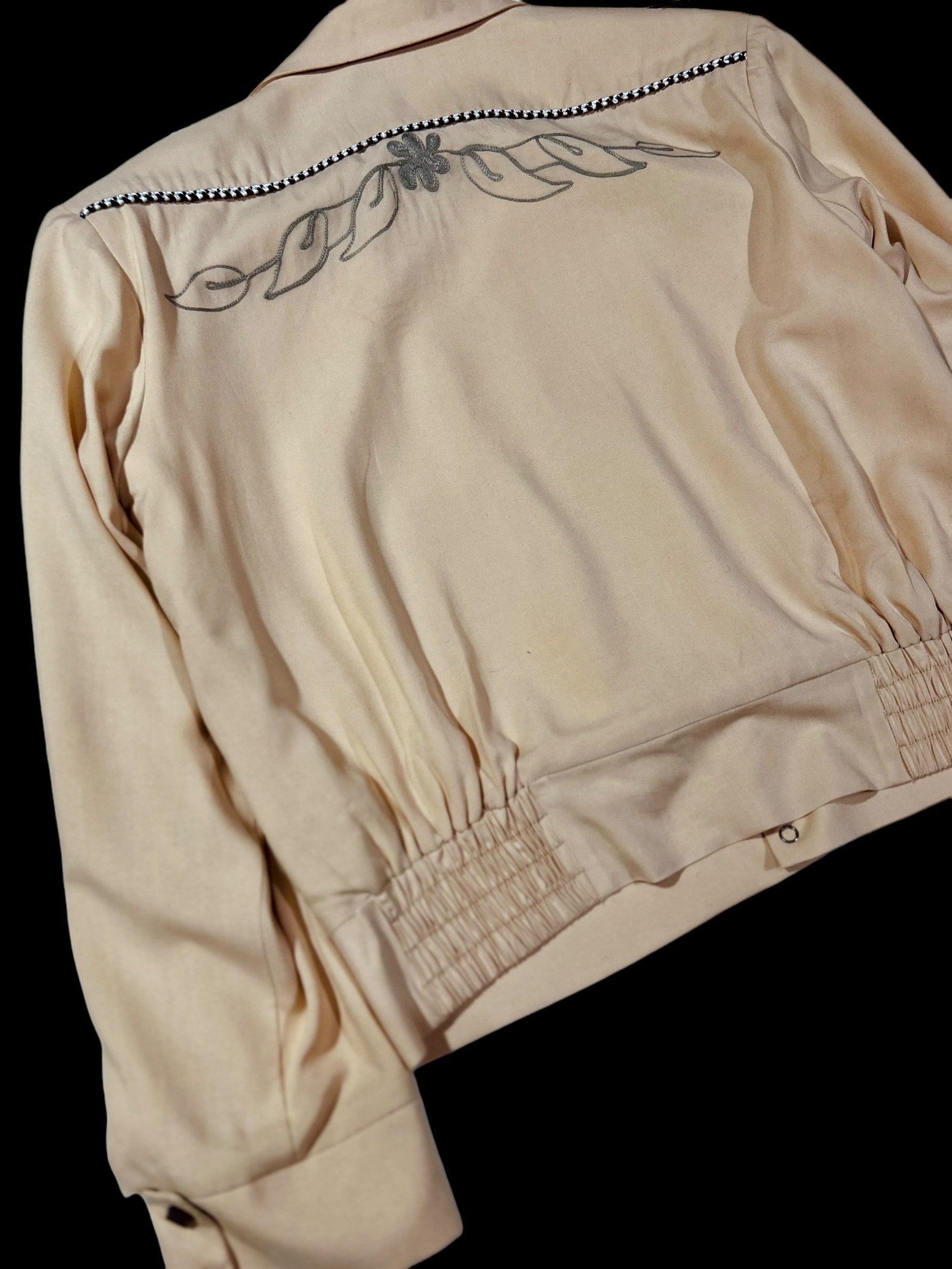 Gabardine Western Jacket Roses and Tumble Rockabilly Multiple Colours ...