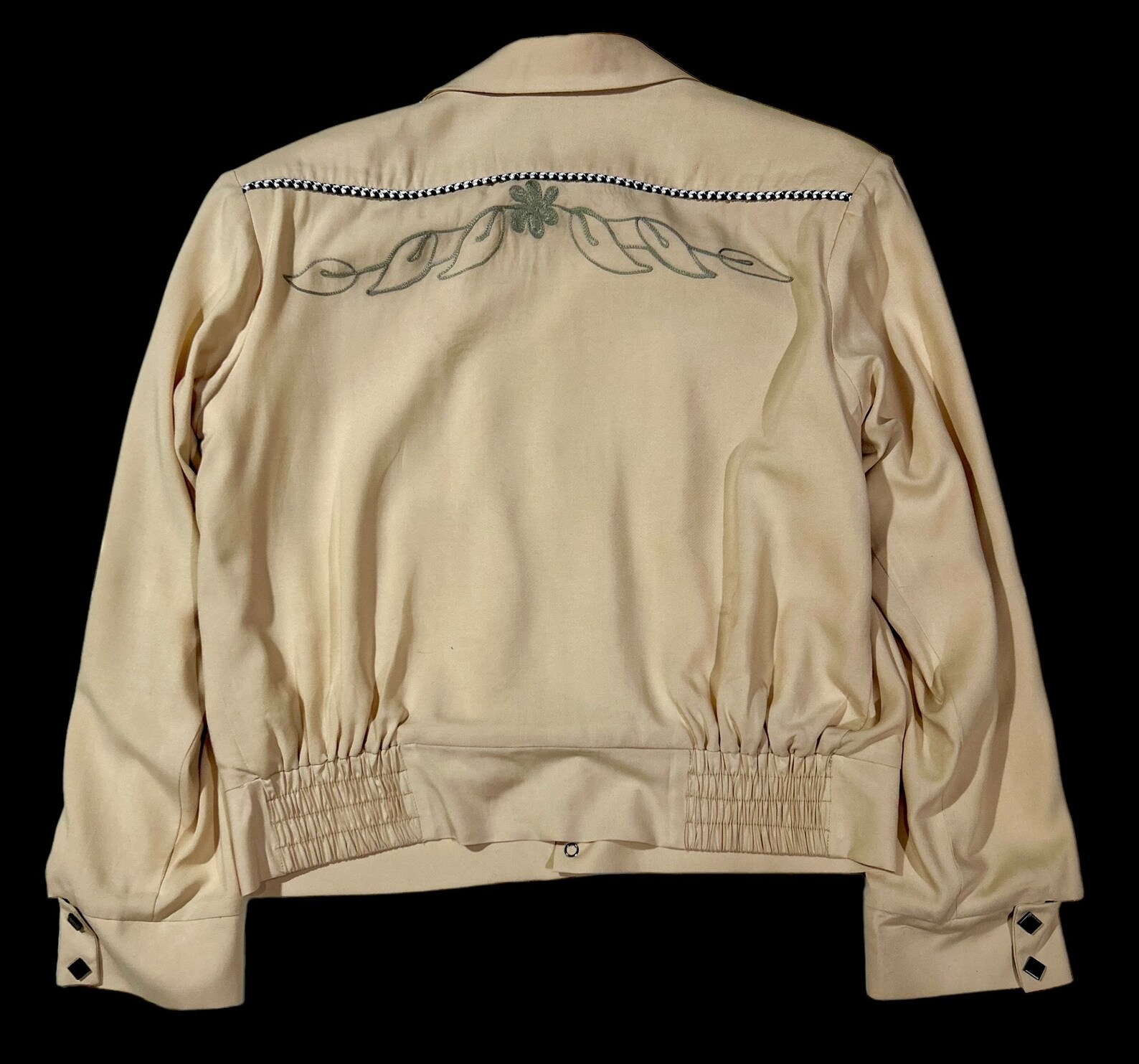 Gabardine Western Jacket Roses and Tumble Rockabilly Multiple Colours ...