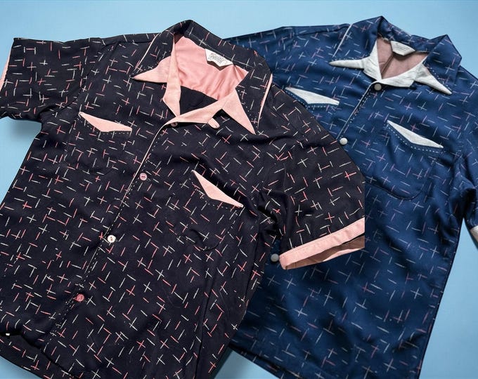 Imperial Rockabilly Rayon Starburst Sport Shirts