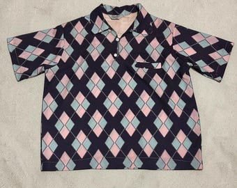 Imperial Deluxe Argyle Pullover Shirts Rockabilly