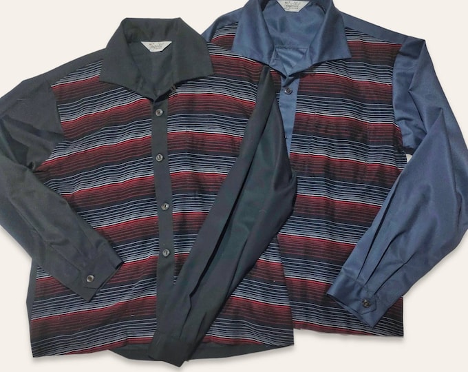 Rockabilly Bop Street Cotton Border Shirts Imperial