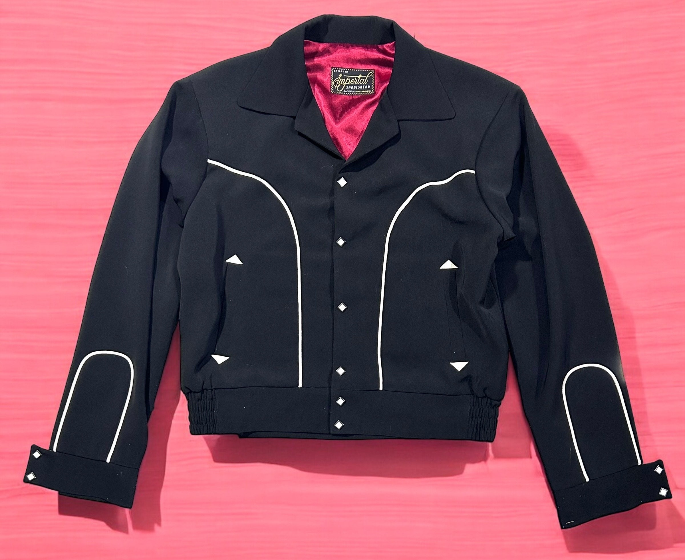 Rockabilly Gabardine Western Jacket Imperial - Etsy Rockabilly Gabardine Western Jacket Imperial - Etsy