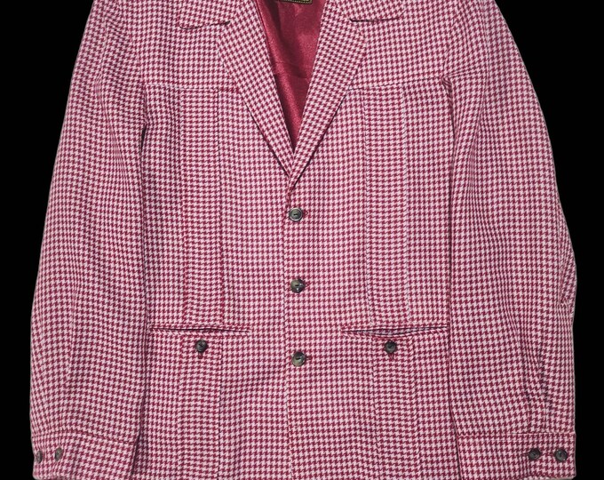 Rockabilly Houndstooth Hollywood Jacket Imperial