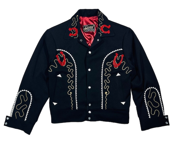 Killer Rockabilly Western Gab Jacket Embroidery Now Available in Brown Black Etsy Israel