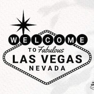 Testo di Las Vegas SVG / Download digitale in formato SVG, DXF, PNG, PDF / Marchio di viaggio di Las Vegas / Compatibile: Cricut, Silhouette e altro ancora!