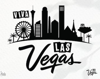 Las Vegas Text SVG | Digital Download in svg, dxf, png, pdf | Las Vegas Travel Mark | Compatible: Cricut, Silhouette and More!