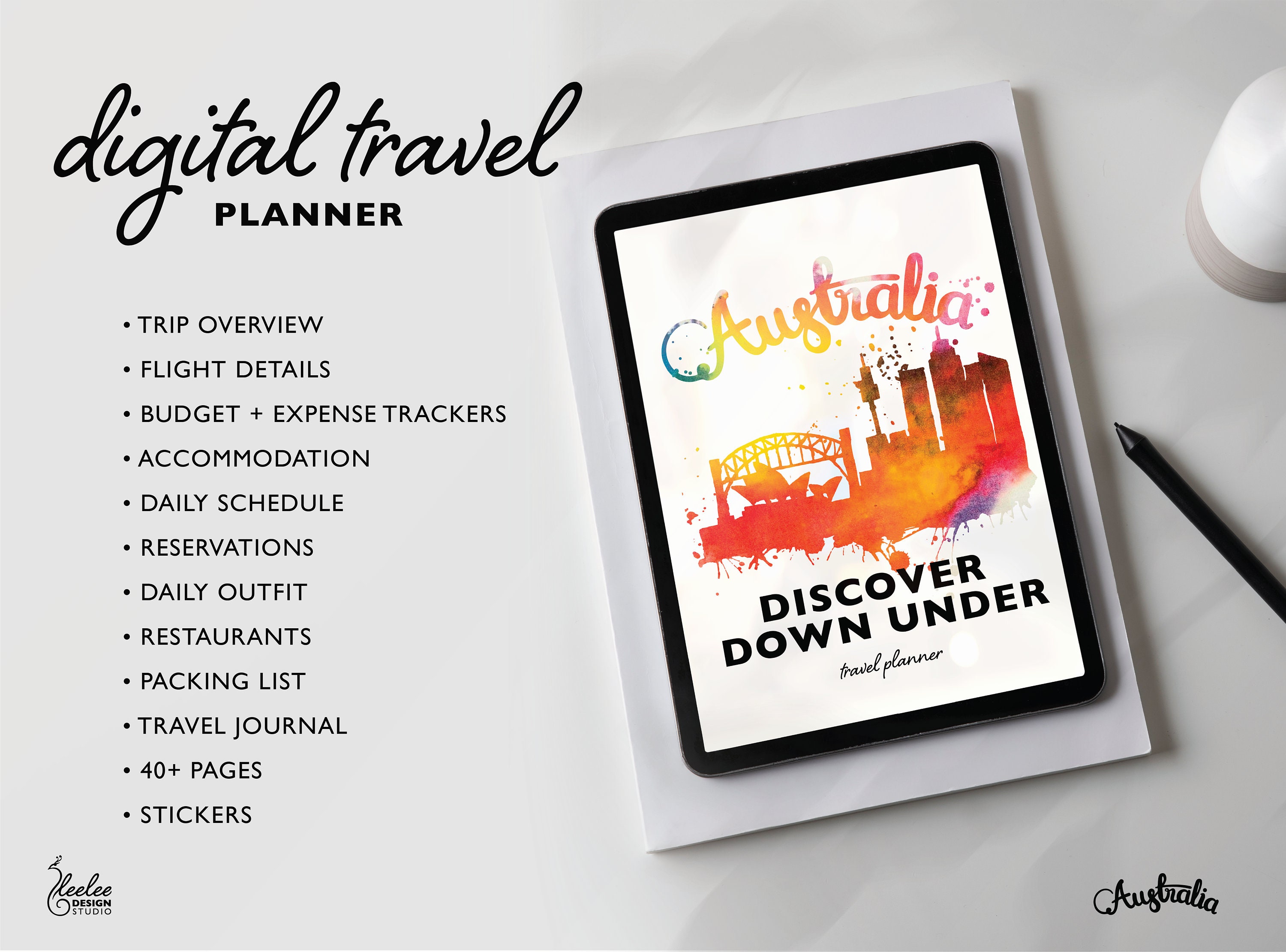 Travel Itinerary | Australia Travel Planner | Printable Travel Guide ...