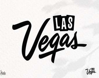 Las Vegas Text SVG | Digital Download in svg, dxf, png, pdf | Las Vegas Travel Mark | Compatible: Cricut, Silhouette and More!