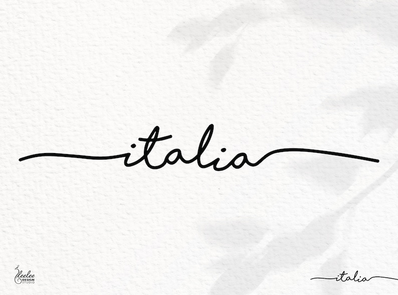 Italy Text SVG | Italia Script | Digital Download in Svg, Dxf, Png, Pdf ...