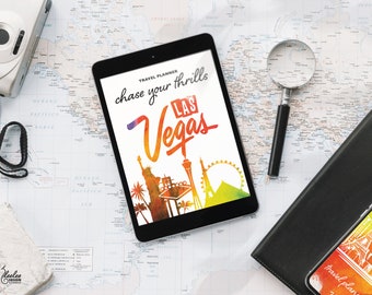 Travel Itinerary | LasVegas Travel Planner | Printable Travel Guide | Digital Template Download | Traveling Guide | Daily Travel | Goodnotes