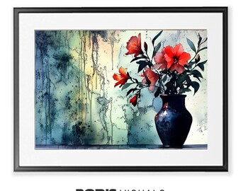 Azalea Floral Print: Elegant Home & Office Decor (Digital Download)
