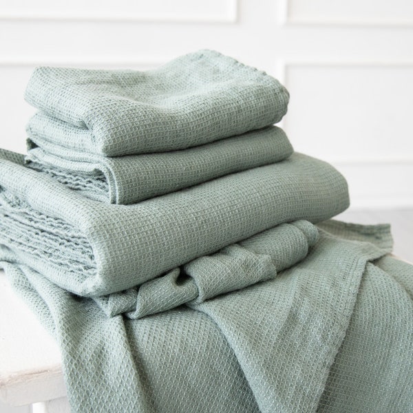 Sage Green Hand Towels - Etsy