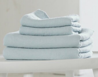 ice blue towels