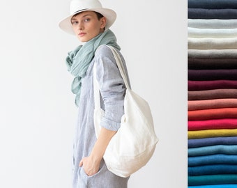 Leinen-Einkaufstasche. Verschiedene Farben. Leinen Markttasche. Leinenhandtasche. Leinentasche