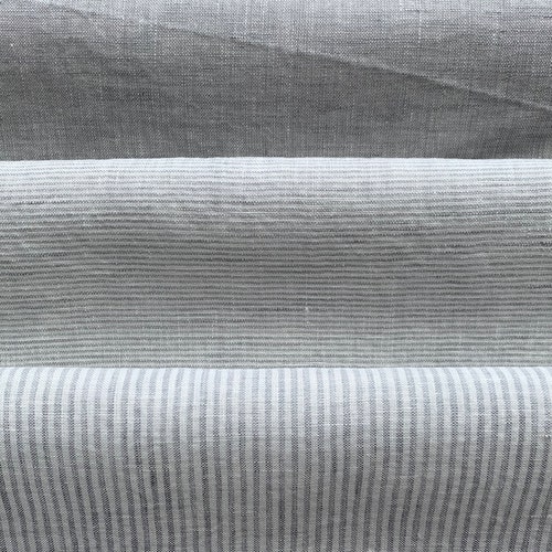 Light Grey Medium Weight Linen Fabric main image 1