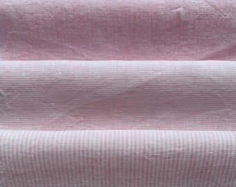 Light Weight Pink, Rosa Linen fabric by the yard or meter. Width 150 cm / 59", 160 gr/m2. Any length linen fabric. Fabric for Clothing