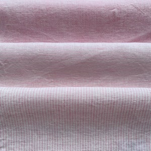 Light Weight Pink, Rosa Linen fabric by the yard or meter. Width 150 cm / 59", 160 gr/m2. Any length linen fabric. Fabric for Clothing