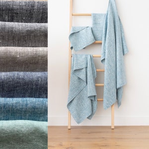 Heavy Weight Linen Bath Towels Various Colours: Linen Towel Set, Bath Towel, body linen towels, Linen Hand Guest towels, Linen Wash cloth