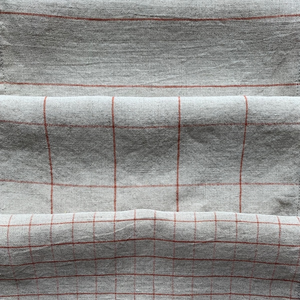 Tejido de lino lavado por yarda o metro. Ancho 275cm. Tejido de lino para ropa de cama, cortinas y mantelería.