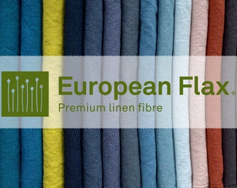 Washed Linen fabric by the yard or meter. Width 275cm / 108". Any length linen fabric. Linen fabric for bedlinen, curtains and table linen