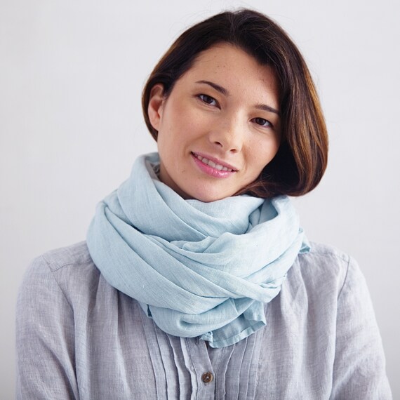 Linen gauze scarf deals