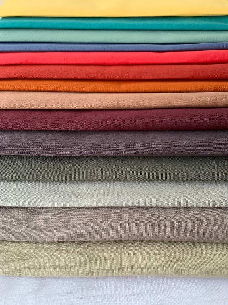 Tissu Mélange Lin Coton