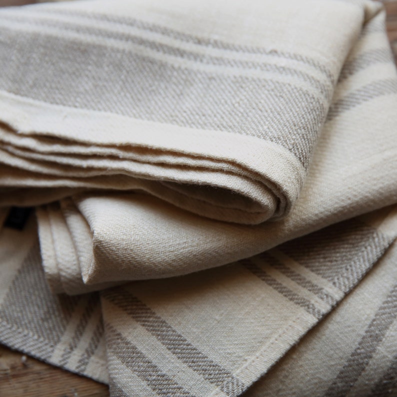 Linen tea towel. Washed linen kitchen towel. Guest, hand towel. Natural dish towel. Heavy weight linen. Set of 2 dishcloth. Very Absorbent image 4