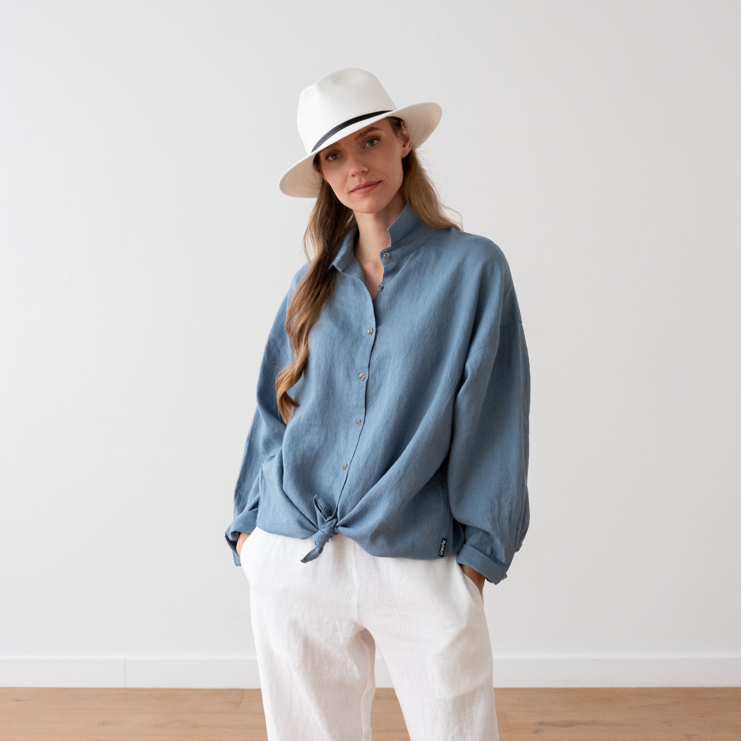 Pleat Shoulder Monogram Cloud Shirt - Women - Ready-to-Wear