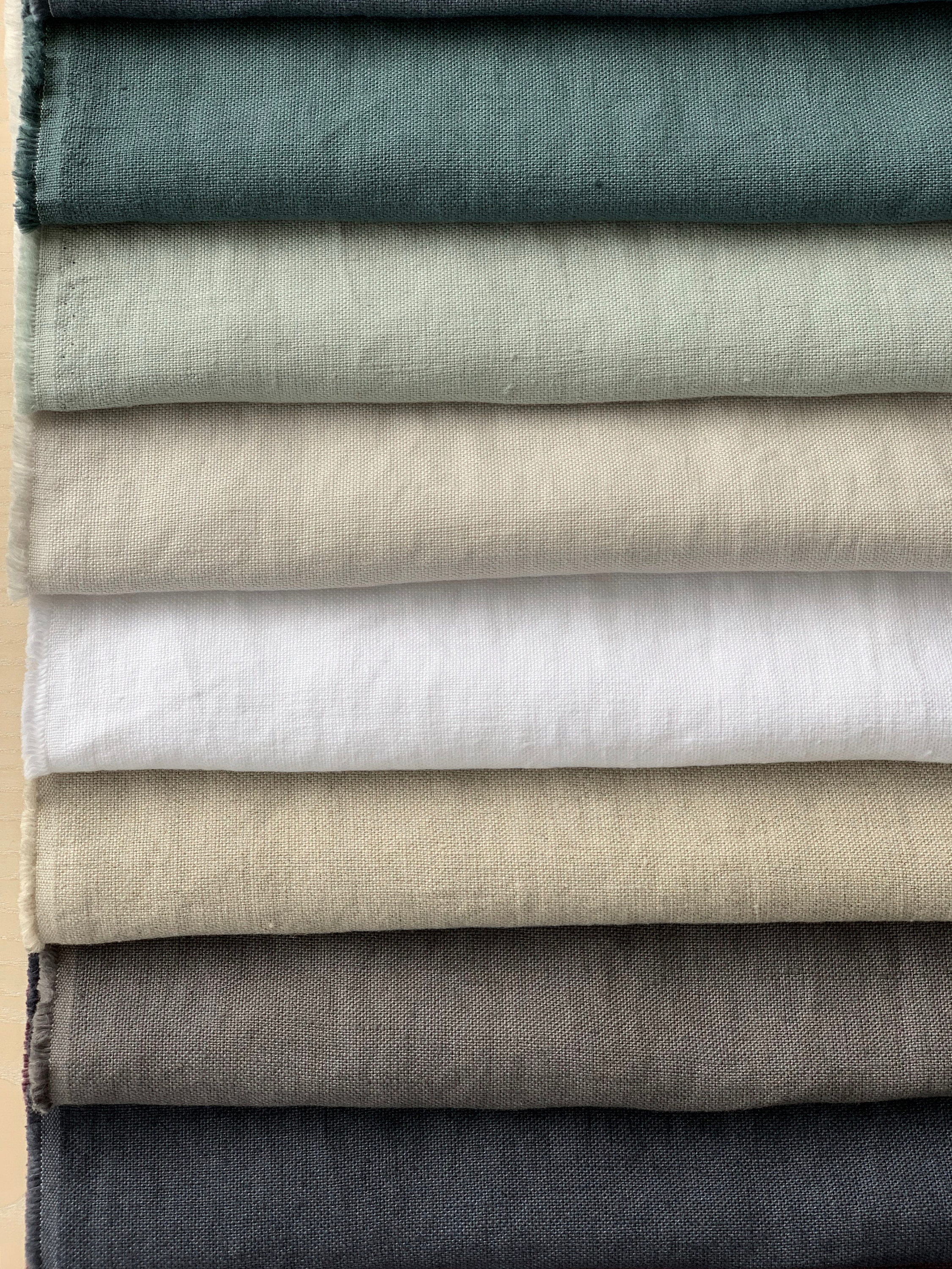 Hugh - Woven Linen Upholstery Fabric by the Yard - 22 Colors