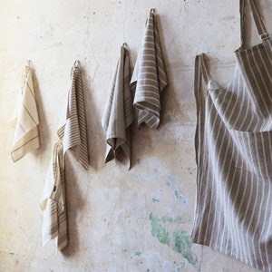 HANDMADE LINEN KITCHEN TOWEL IN TAUPE GREY – Ellei Home