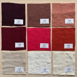 Serviettes en lin lavé de différentes couleurs. Tissage à chevrons, serviette en lin épais lavé toute quantité. image 7