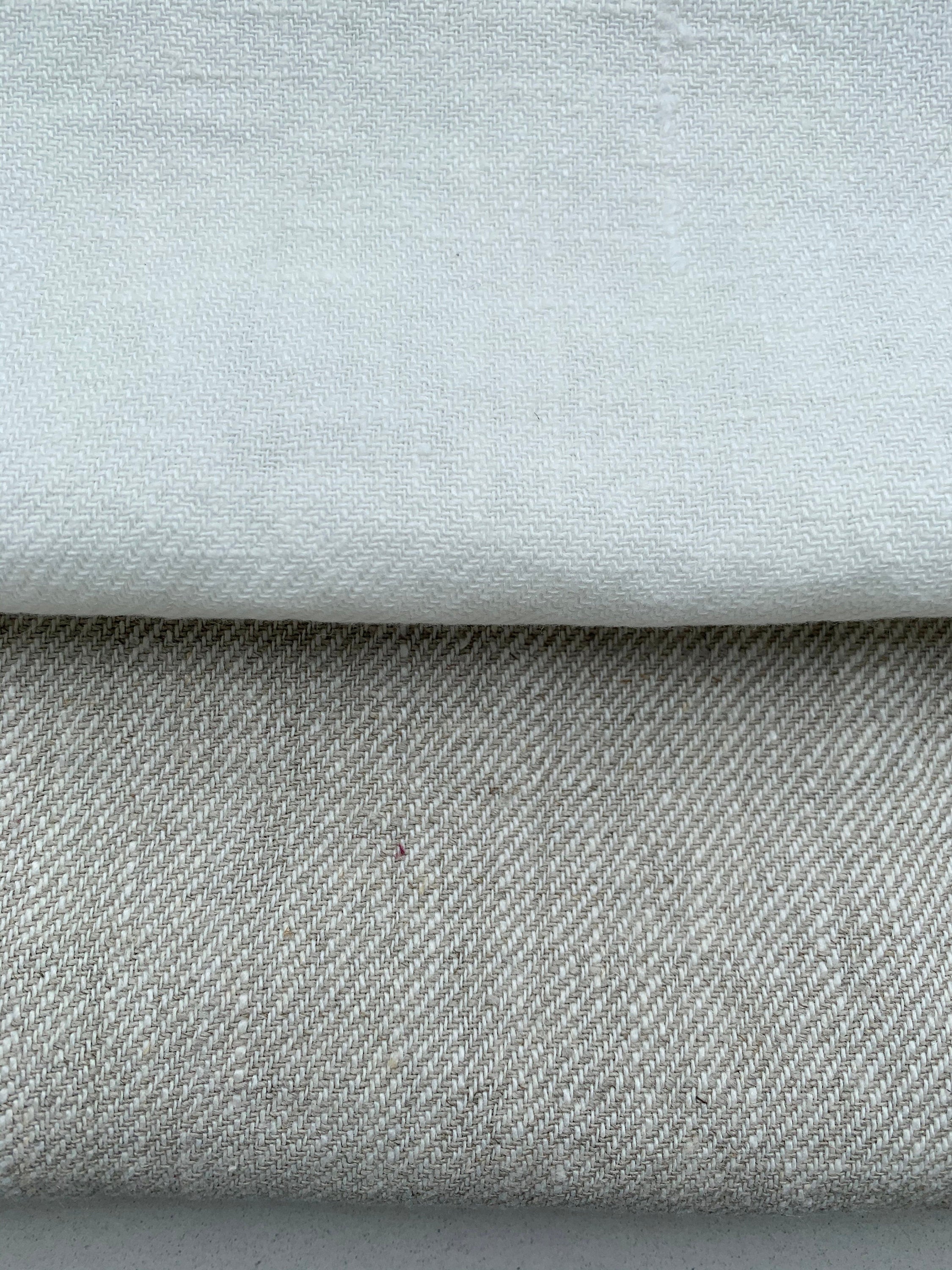 Natural Cotton Fabric Brushed Twill for Upholstery Slipcovers Home Decor 