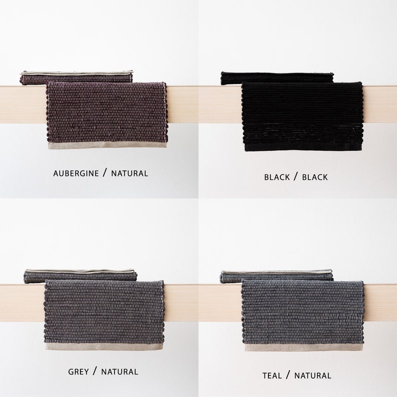 Hand Woven Linen Placemat Various Colors Sustainable Product Etsy